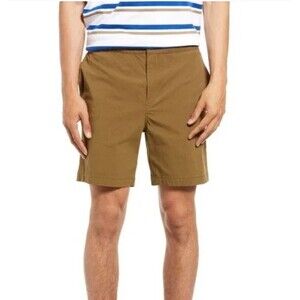 TREASURE & BOND Men’s Elastic Waist Shorts Size XL  Green Stretchy Waist